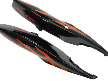 2006-2007 Fairings Suzuki GSXR 600 750 Black & Orange Gold Flame Generic