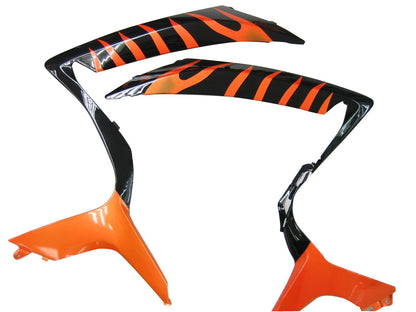 2006-2007 Fairings Suzuki GSXR 600 750 Black & Orange Gold Flame Generic