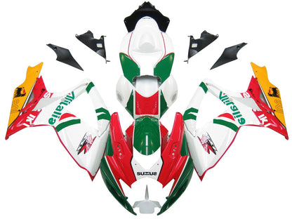 2006-2007 Fairings Suzuki GSXR 600 750 White Red Green Alitalia Generic