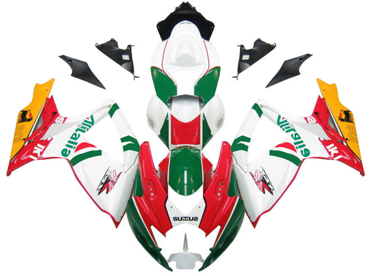 2006-2007 Fairings Suzuki GSXR 600 750 White Red Green Alitalia Generic