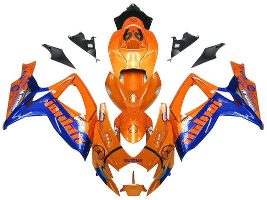 2006-2007 Fairings Suzuki GSXR 600 750 Orange & Blue Jordan Generic