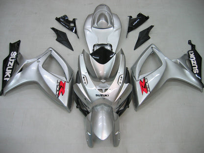 2006-2007 Fairings Suzuki GSXR 600 750 Silver & Black GSXR Generic
