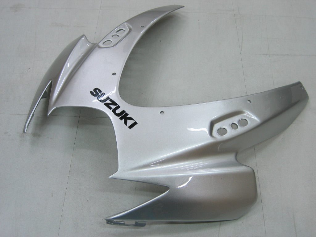 2006-2007 Fairings Suzuki GSXR 600 750 Silver & Black GSXR Generic