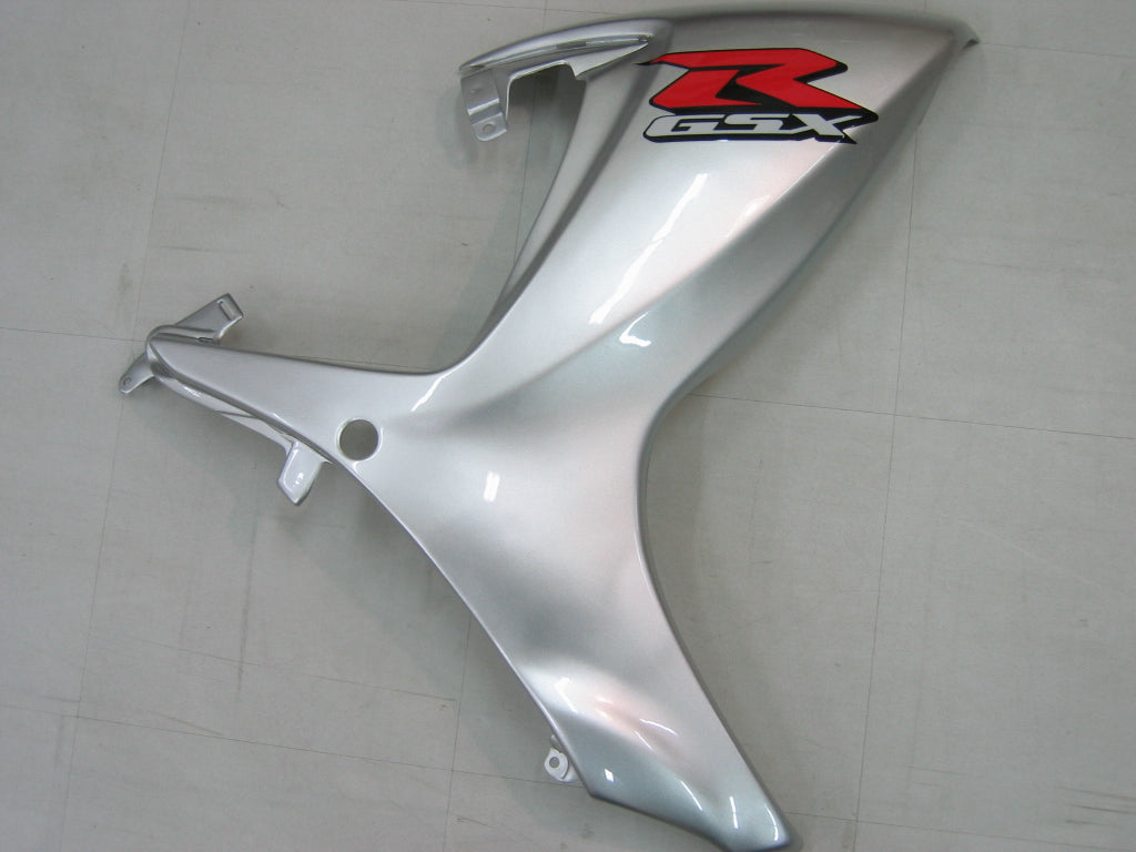 2006-2007 Fairings Suzuki GSXR 600 750 Silver & Black GSXR Generic