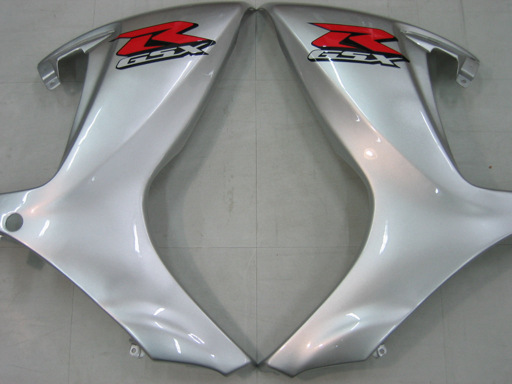 2006-2007 Fairings Suzuki GSXR 600 750 Silver & Black GSXR Generic