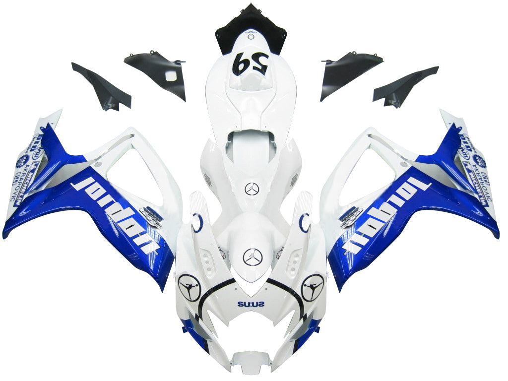 2006-2007 Fairings Suzuki GSXR 600 750 White & Blue Jordan Generic
