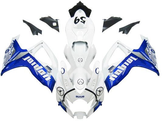 2006-2007 Fairings Suzuki GSXR 600 750 White & Blue Jordan Generic