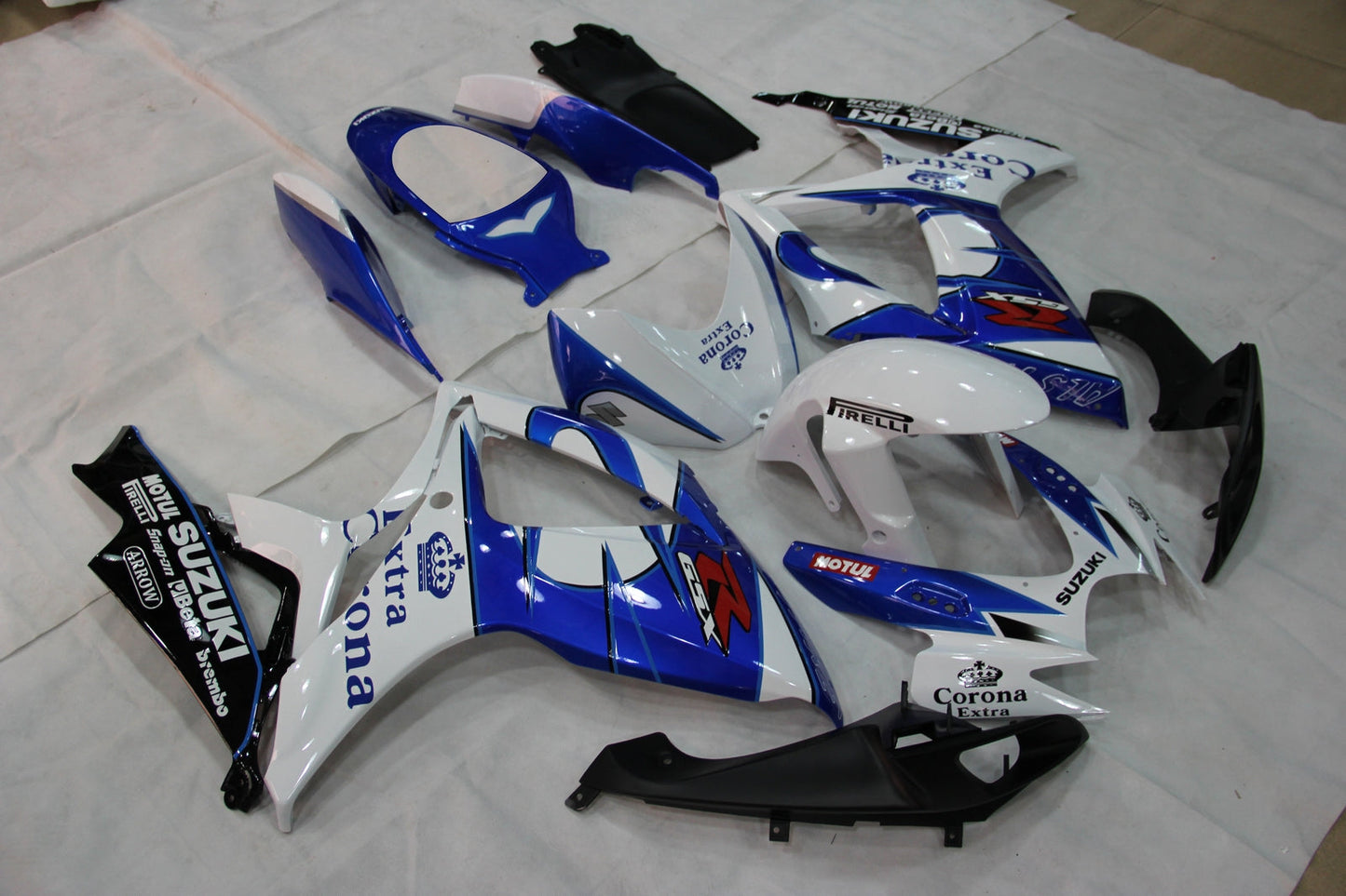 2006-2007 Fairings Suzuki GSXR 600 750 White Blue Corona Generic