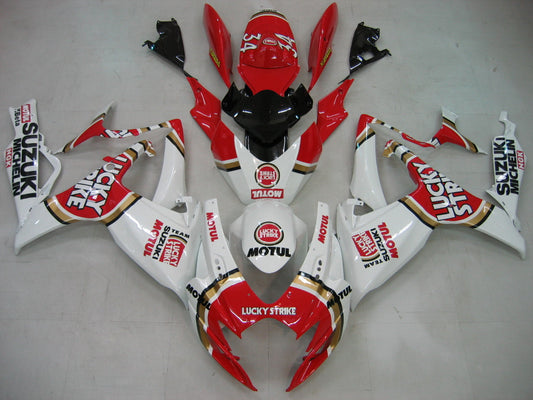 2006-2007 Fairings Suzuki GSXR 600 750 White Red Lucky Strike Generic