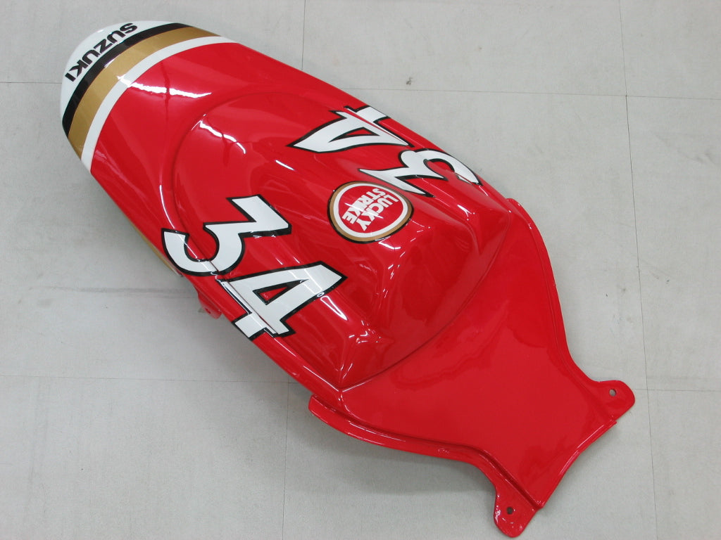 2006-2007 Fairings Suzuki GSXR 600 750 White Red Lucky Strike Generic