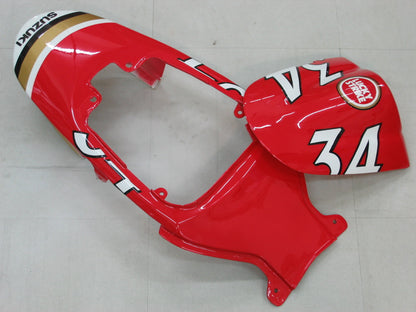 2006-2007 Fairings Suzuki GSXR 600 750 White Red Lucky Strike Generic
