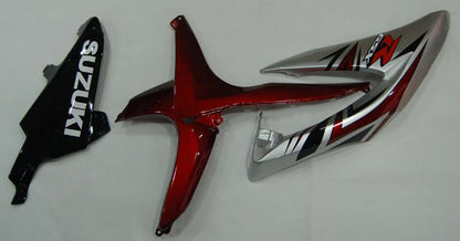 2008-2010 Fairings Suzuki GSXR 600 750 Silver Red GSXR Generic