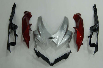 2008-2010 Fairings Suzuki GSXR 600 750 Silver Red GSXR Generic