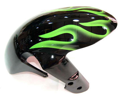 2008-2010 Fairings Suzuki GSXR 600 750 Black & Green Flame GSXR Generic