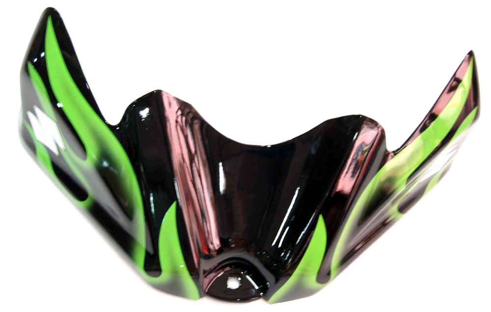 2008-2010 Fairings Suzuki GSXR 600 750 Black & Green Flame GSXR Generic