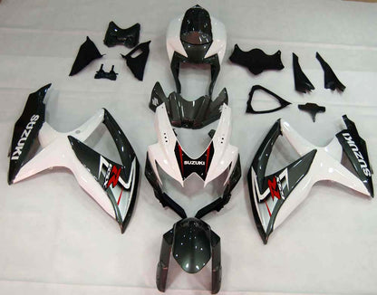 2008-2010 Fairings Suzuki GSXR 600 750 White & Silver GSXR Generic