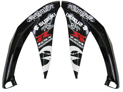 2008-2010 Fairings Suzuki GSXR 600 750 Black Red Relentless Generic