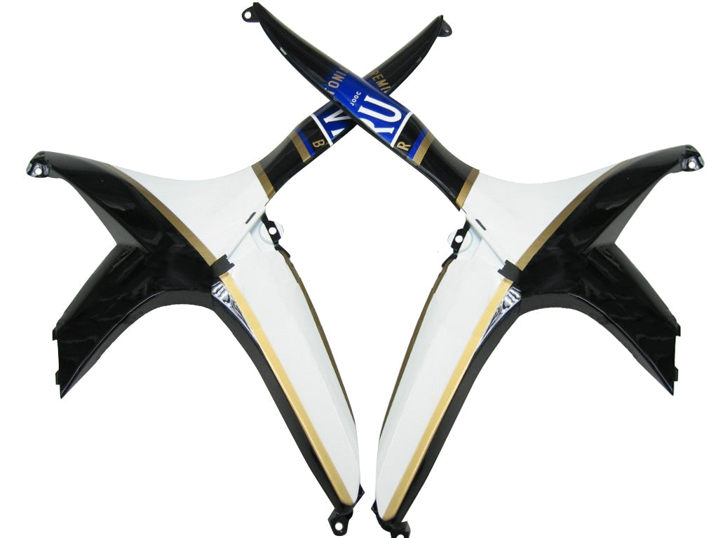 2008-2010 Fairings Suzuki GSXR 600 750 Black White Suzuki Generic