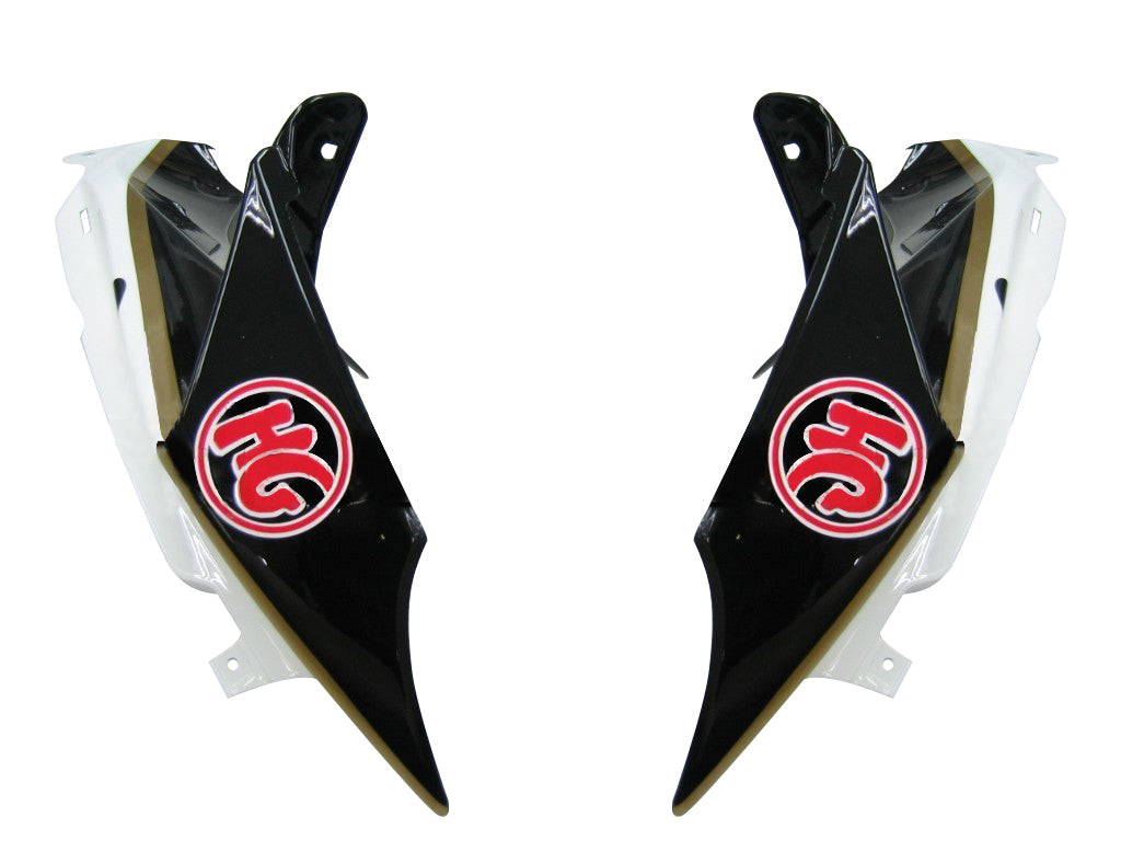 2008-2010 Fairings Suzuki GSXR 600 750 Black White Suzuki Generic