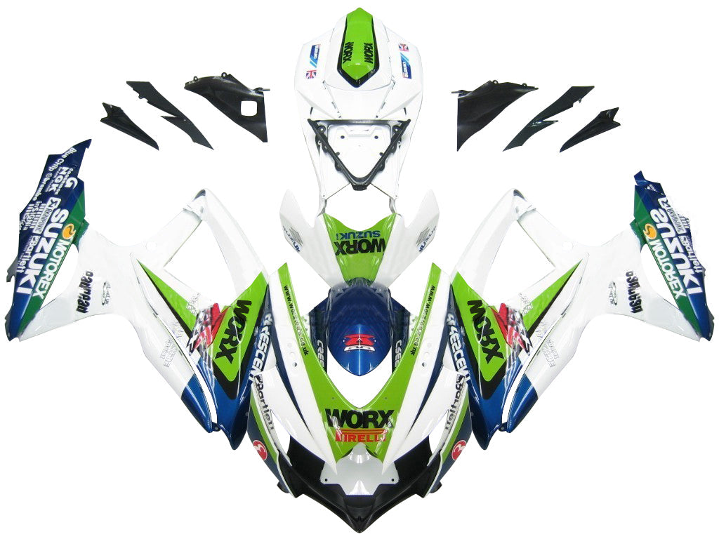2008-2010 Fairings Suzuki GSXR 600 750 Multi-Color Worx Generic