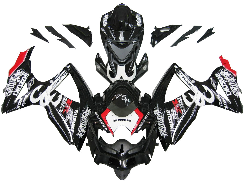 2008-2010 Suzuki GSXR 600 750 Black Relentless  Generic