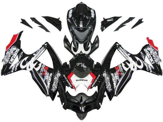 2008-2010 Suzuki GSXR 600 750 Black Relentless  Generic