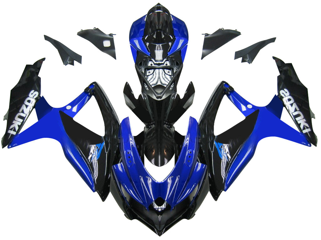 2008-2010 Fairings Suzuki GSXR 600 750 Blue Black GSXR  Generic