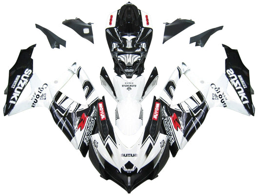 2008-2010 Fairings Suzuki GSXR 600 750 Black White Alstare Corona Generic