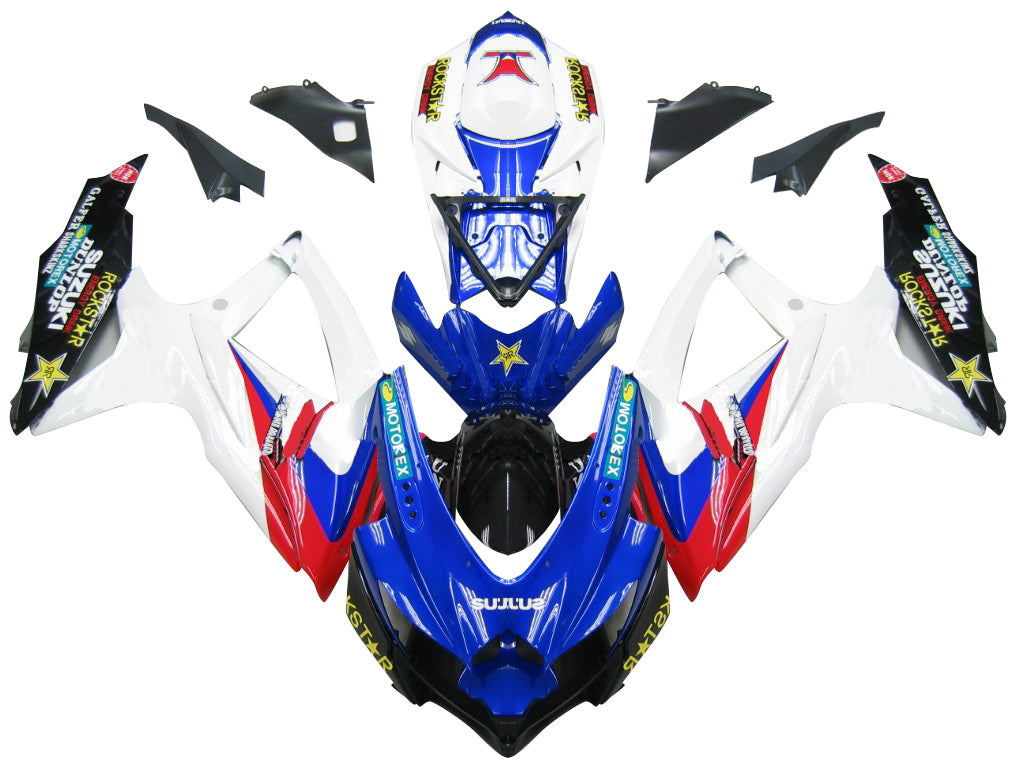 2008-2010 Fairings Suzuki GSXR 600 750 Blue Red White GSXR Generic