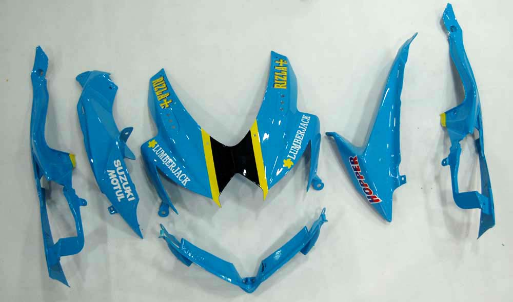 2008-2010 Fairings Suzuki GSXR 600 750 Blue Yellow Rizla Generic
