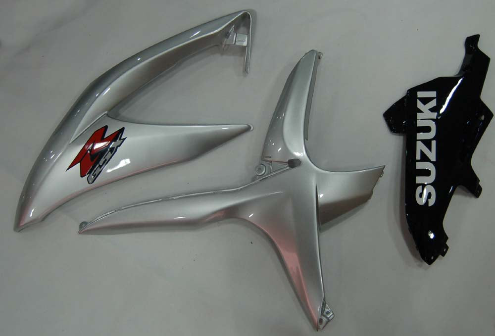 2008-2010 Fairings Suzuki GSXR 600 750 Silver Black GSXR Generic