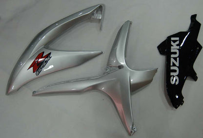 2008-2010 Fairings Suzuki GSXR 600 750 Silver Black GSXR Generic