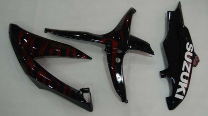 2008-2010 Suzuki GSXR 600 750 Black & Red Flame  Generic