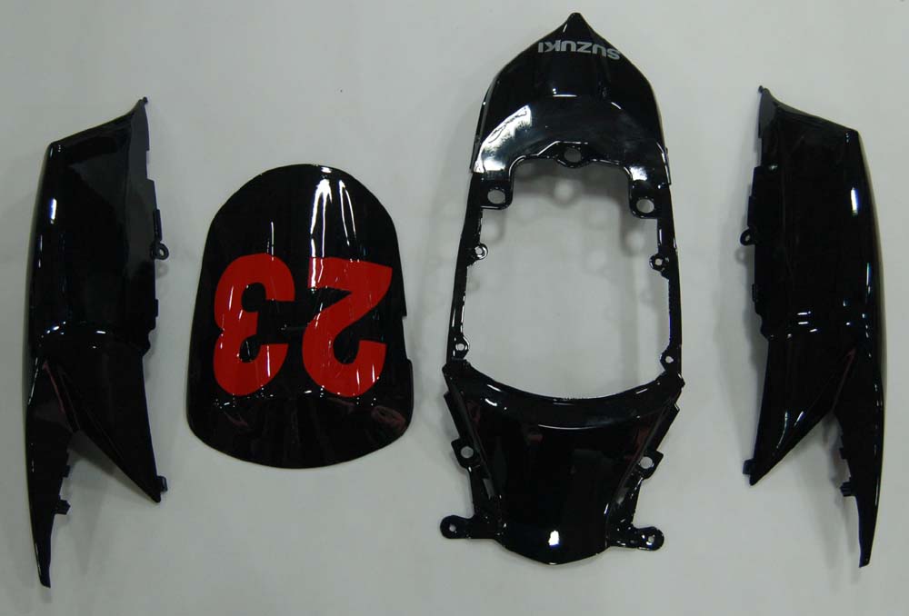 2008-2010 Fairings Suzuki GSXR 600 750 Black Silver Jordan Generic