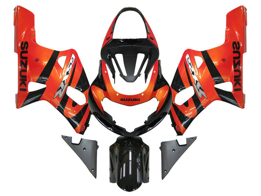 2001-2003 Fairings Suzuki GSXR 750 Orange Metallic & Black GSXR Generic