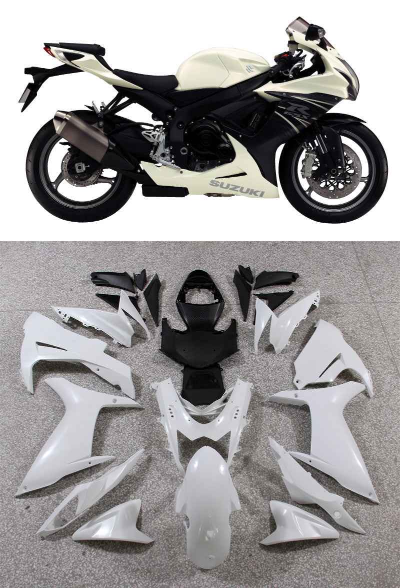 2011-2024 Fairings Plastics Suzuki GSXR 600/750 K11 White Black GSXR Generic