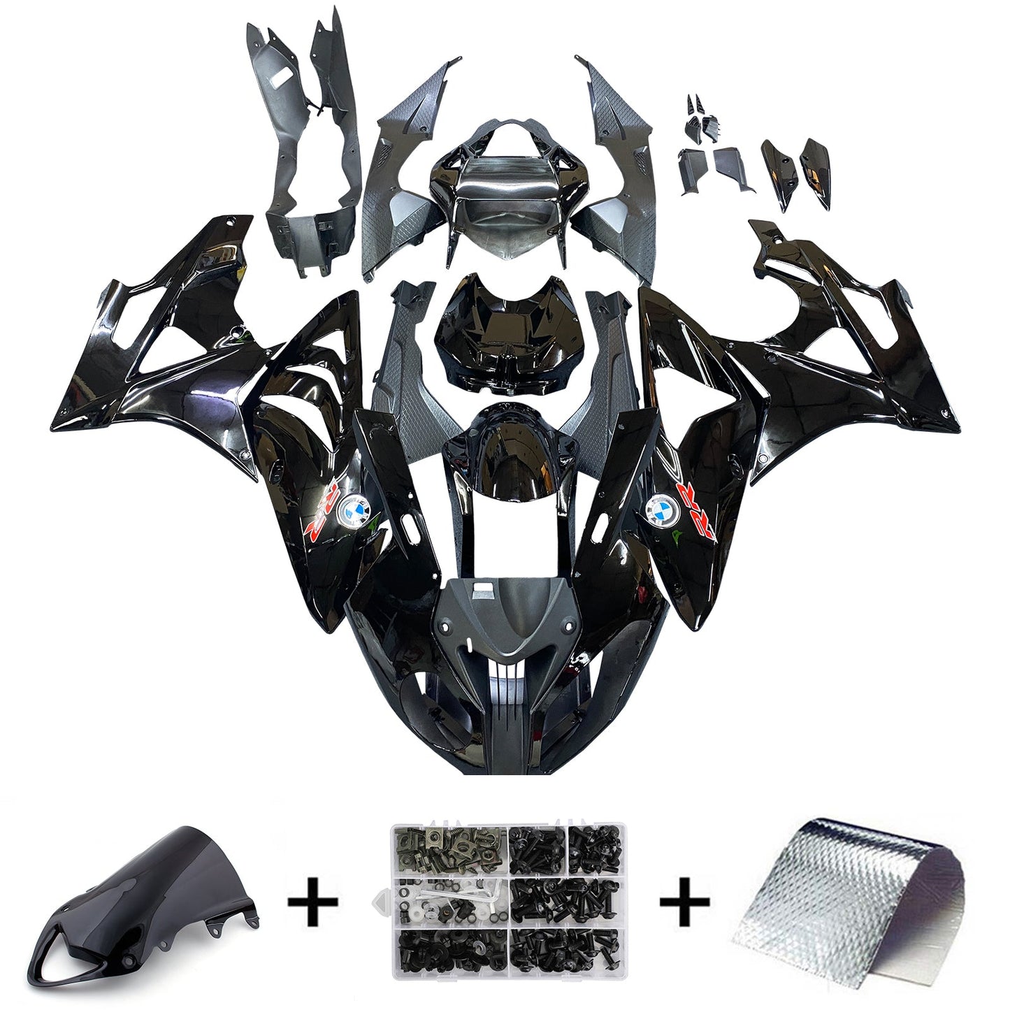 2009-2014 Fairings for BMW S1000RR Mineral Silver Metallic SRR Generic