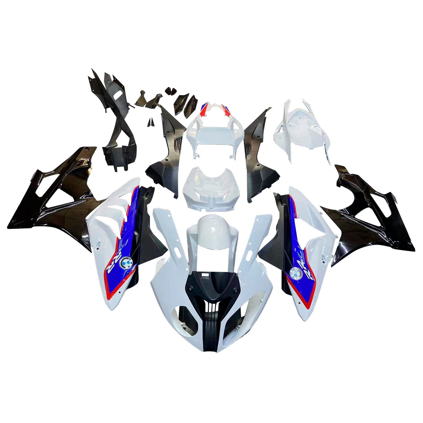 2009-2014 Fairings for BMW S1000RR White Blue SRR  Generic