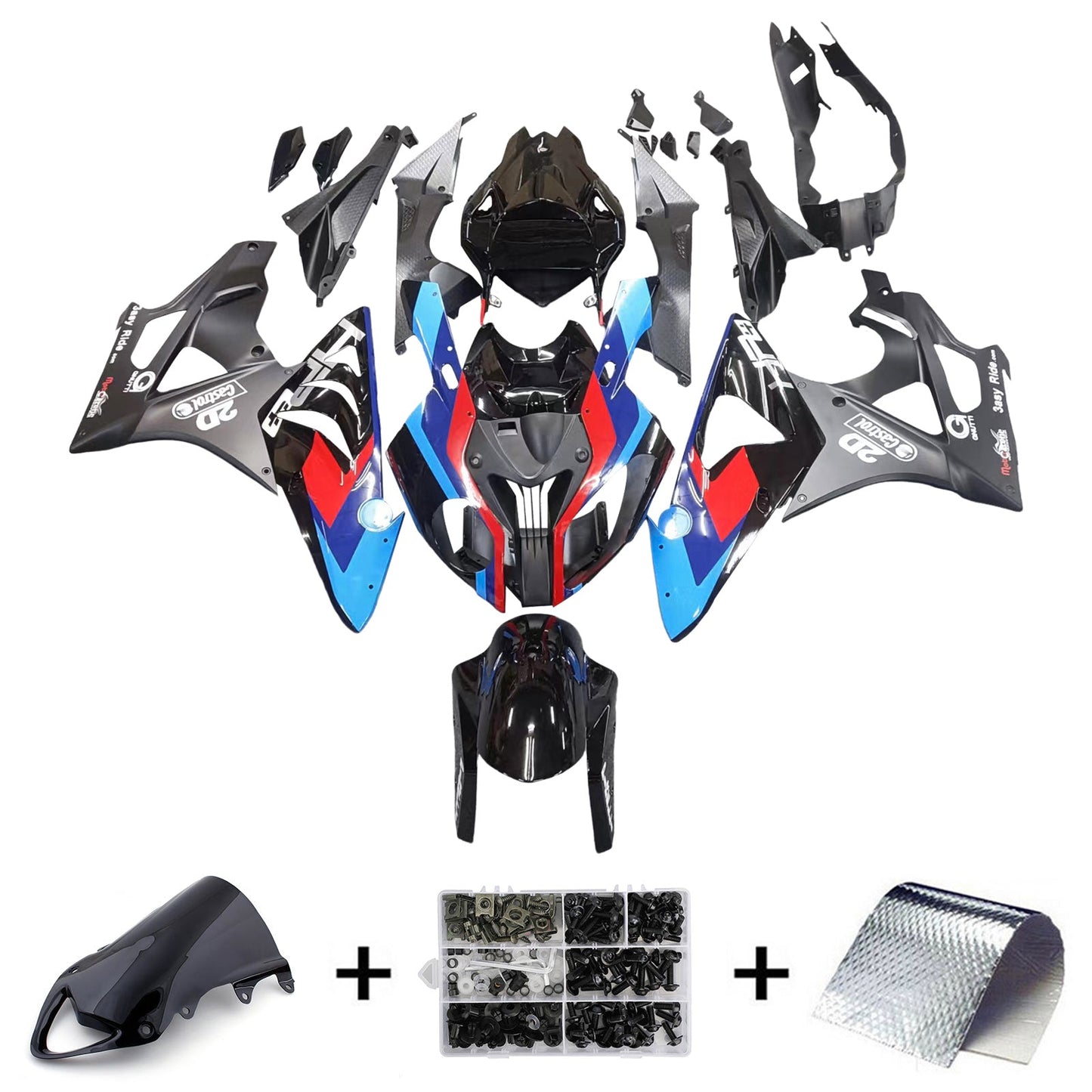 2009-2014 Injection Fairing Kit Bodywork Plastic ABS fit For BMW S1000RR Generic