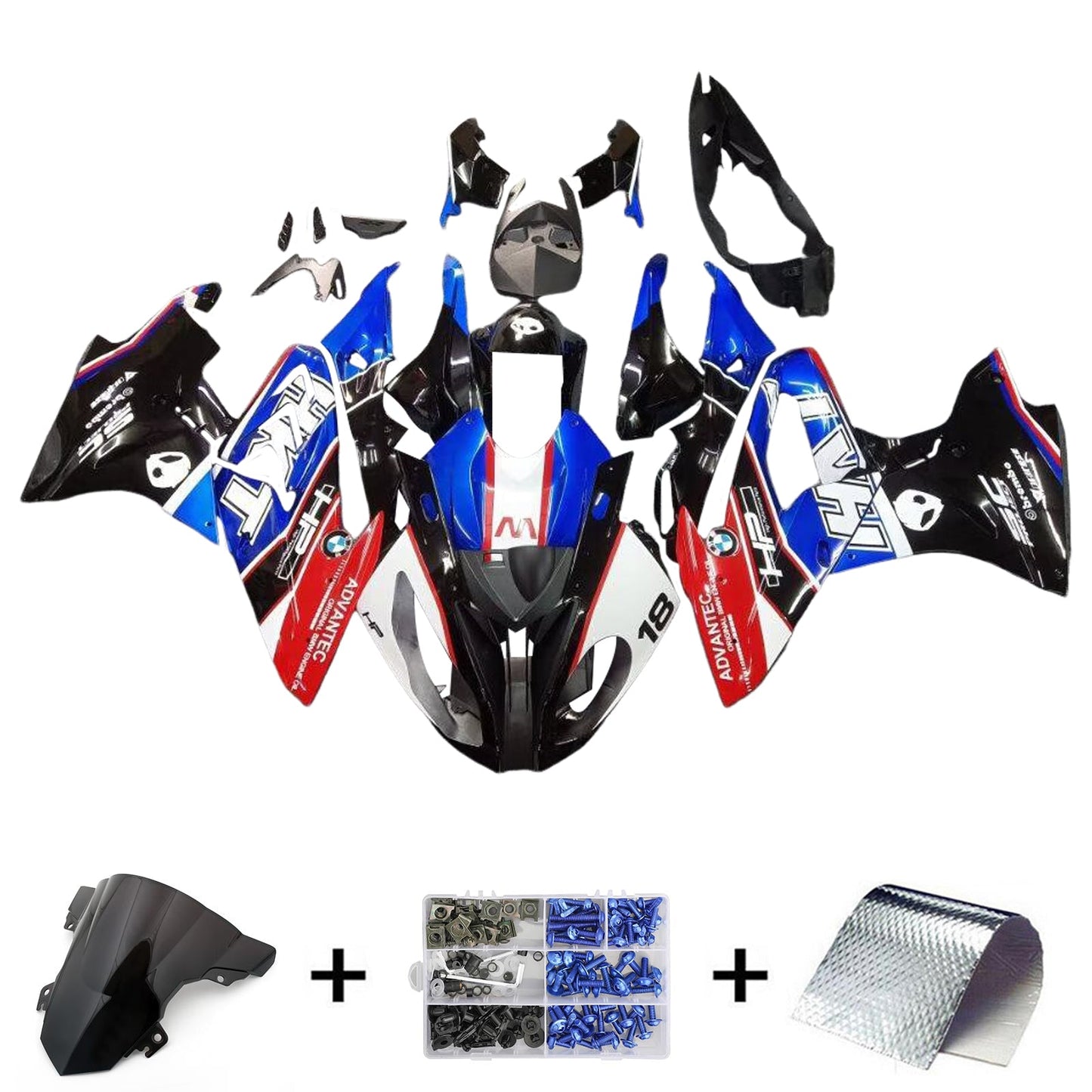 2015-2016 BMW S1000RR Fairing Kit Bodywork Plastic ABS