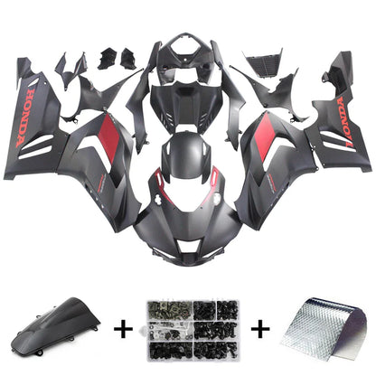 Motorcycle Fairings - HONDA CBR1000RR-R 2020-2023 MATTE BLACK&RED LOGO FAIRING KIT