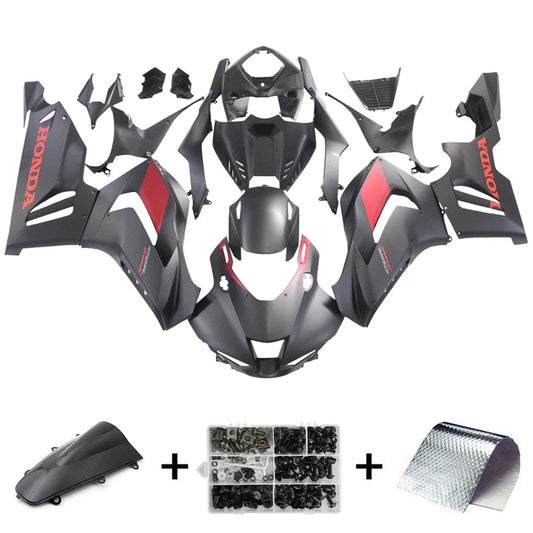 Motorcycle Fairings - HONDA CBR1000RR-R 2020-2023 MATTE BLACK&RED LOGO FAIRING KIT