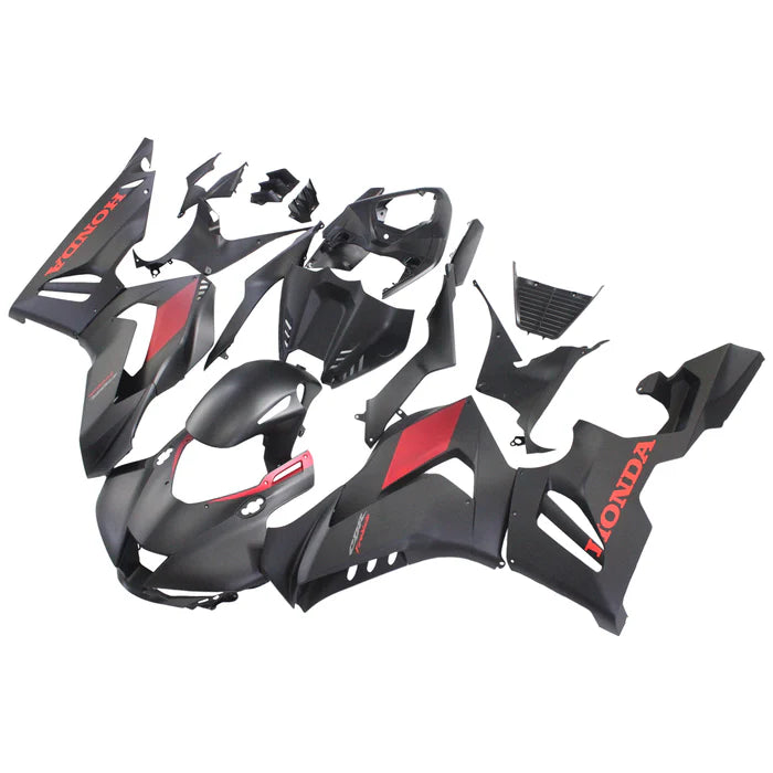 Motorcycle Fairings - HONDA CBR1000RR-R 2020-2023 MATTE BLACK&RED LOGO FAIRING KIT