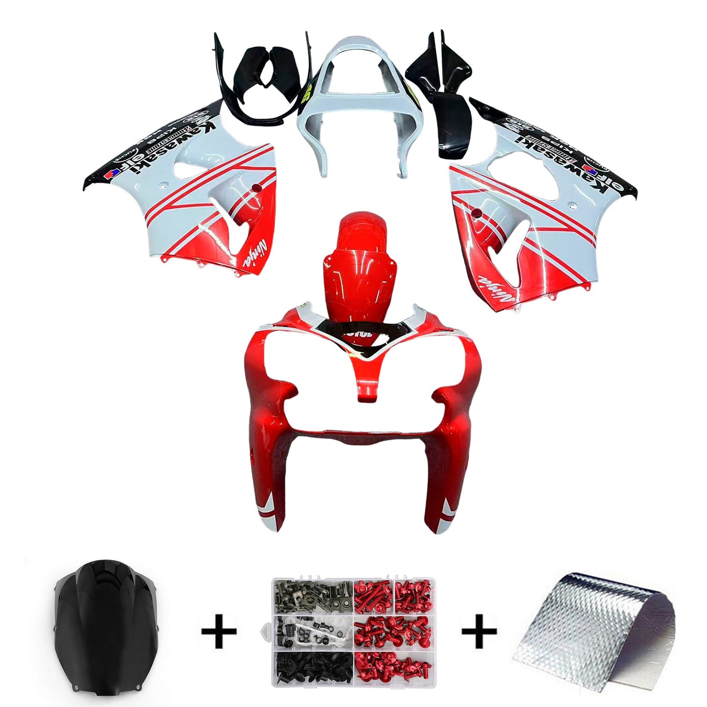 2000-2002 Fairing Kit For Kawasaki ZX6R 636 Generic