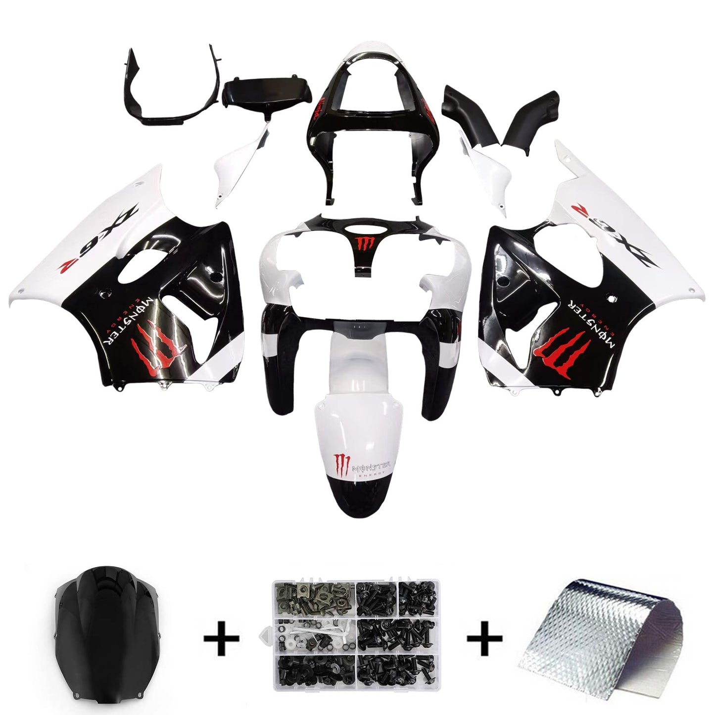 2000-2002 Fairing Kit For Kawasaki ZX6R 636 Generic