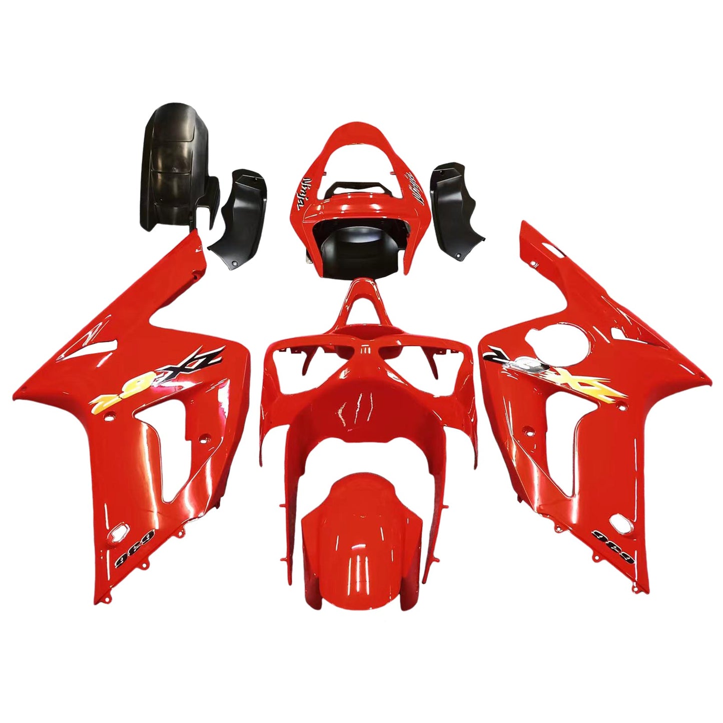 2003-2004 Fairings Kawasaki ZX6R 636 Red Ninja  Generic