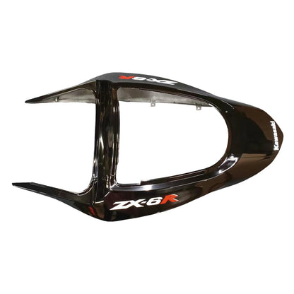 2003-2004 Fairings Kawasaki ZX6R 636 Black & Red Flame ZX6R  Generic