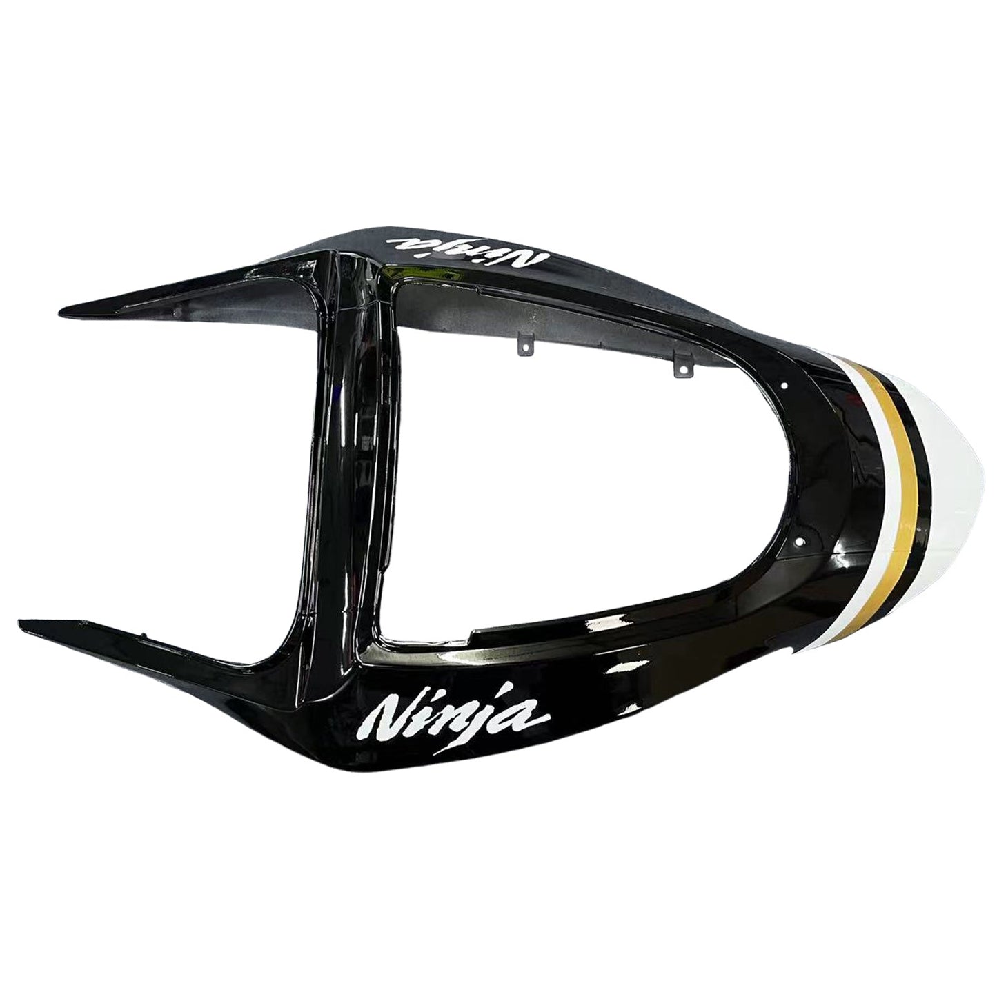 2003-2004 Fairings Kawasaki ZX6R 636 White Black Lucky Strike  Generic