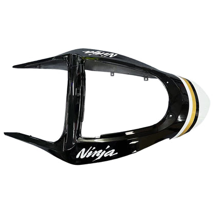 2003-2004 Fairings Kawasaki ZX6R 636 White Black Lucky Strike  Generic