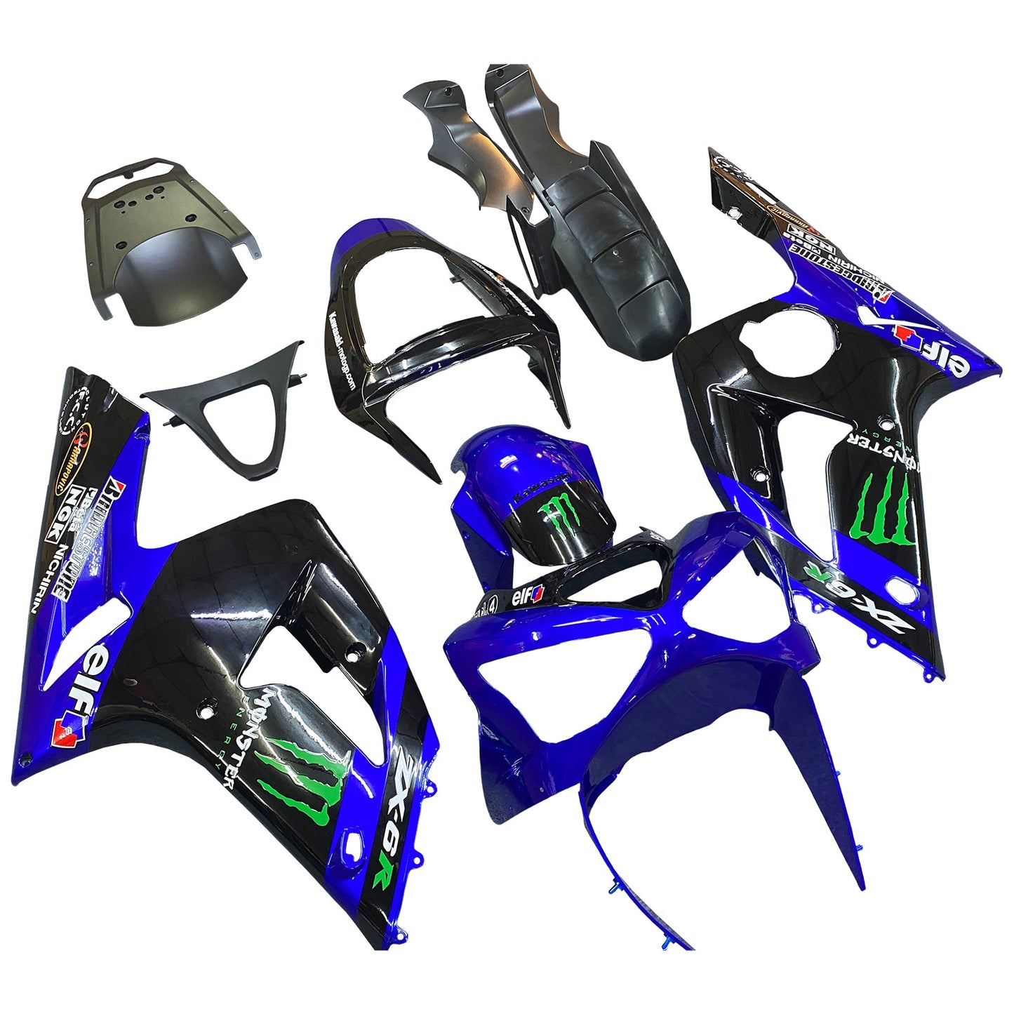 2003-2004 Kawasaki ZX6R 636 Fairing Kit Bodywork Plastic ABS